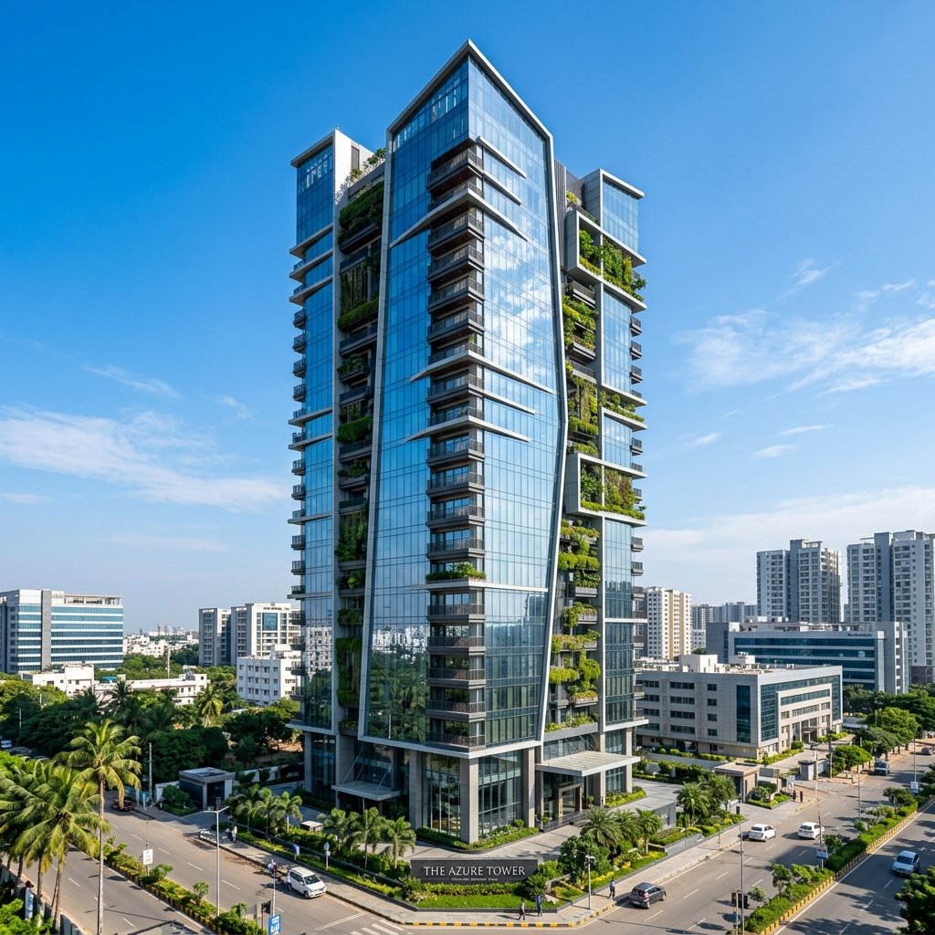 Kokapet skyline — gated community towers
